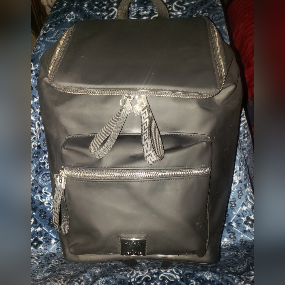 New Versace Collection Black Backpack Modern Design